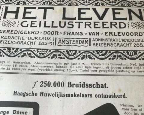 Bericht in het weekblad Het Leven, 1918