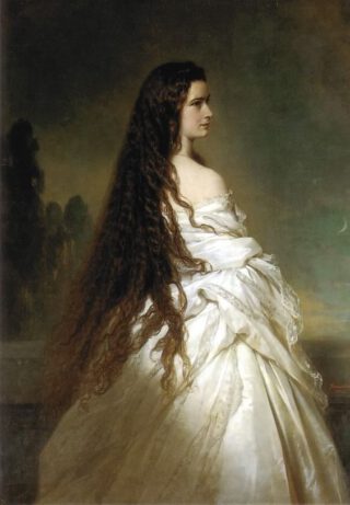 Keizerin Sissi, geportretteerd door  Franz-Xaver Winterhalter 