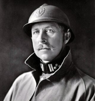 Koning Albert in het uniform van het Belgische Leger