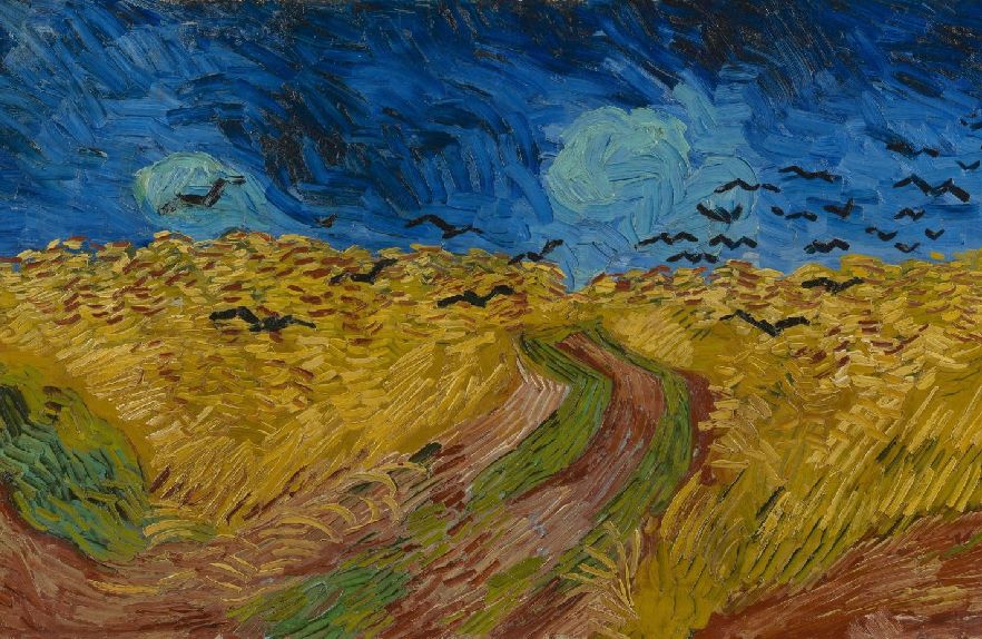Vincent van Gogh, Korenveld met kraaien, Auvers-sur-Oise, 1890
