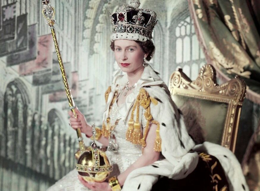 Kroningsportret van koningin Elizabeth II, juni 1953