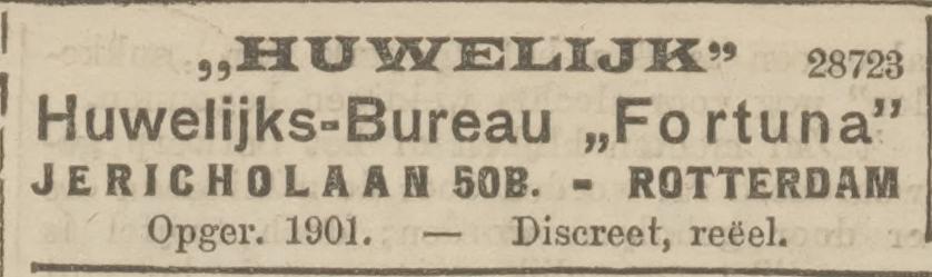 Advertentie in 'De nieuwe courant' van 16 december 1911