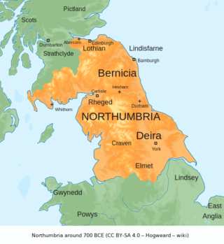 Northumbria rond het jaar 700