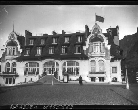 Hotel in Sainte-Adresse waar Belgische ministers tijdens de Eerste Wereldoorlog een onderkomen vonden, 1914