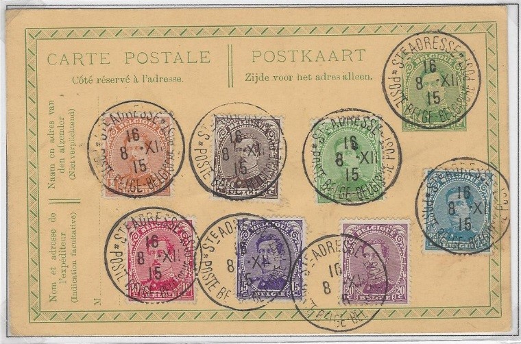 Postkaart, gepost in Sainte-Adresse tijdens de Eerste Wereldoorlog