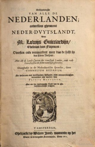 Titelblad van het aangehaalde boek van Lodovico Guicciardini