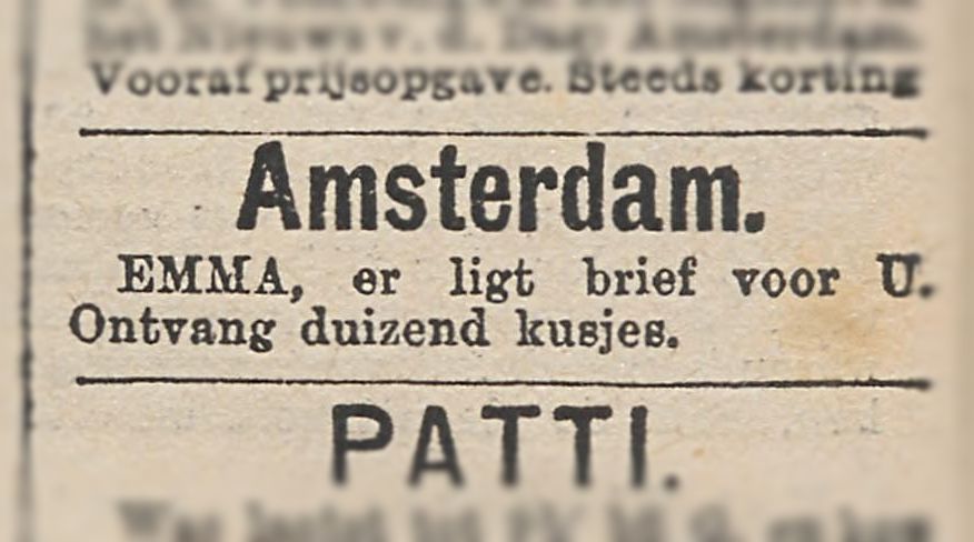 Advertentie in Het nieuws van den dag van 24 januari 1888