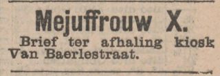 Bericht in Het nieuws van den dag van 02 maart 1903