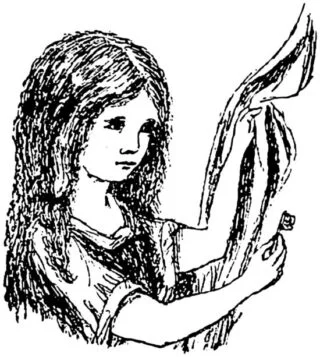 Het fictionele karakter Alice. Tekening van Lewis Carroll