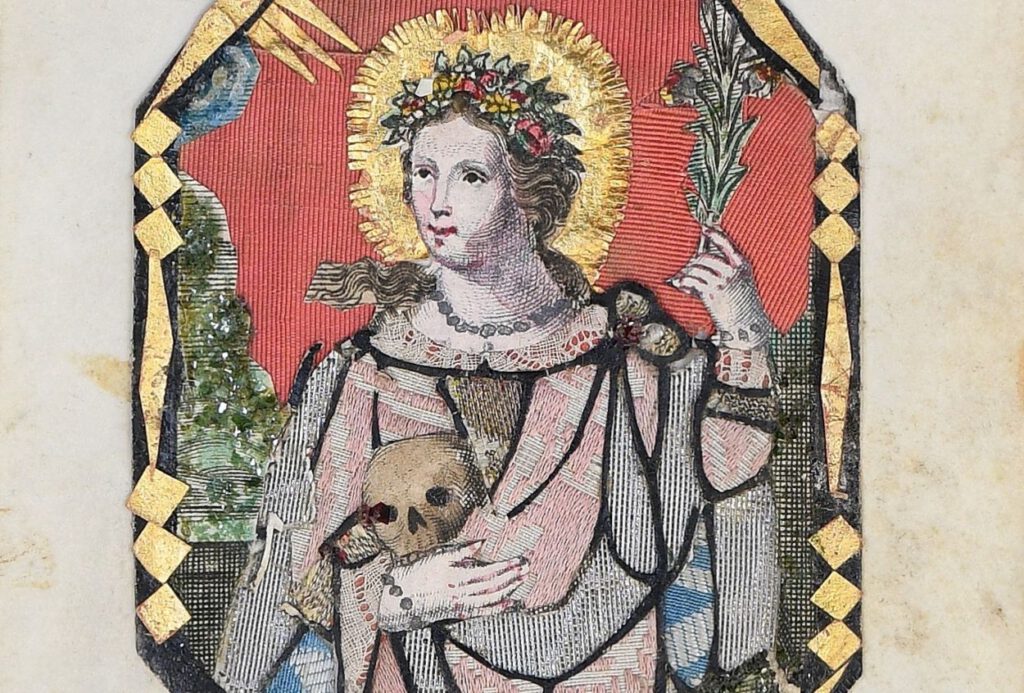 Devotieprent Rosalia van Palermo, C., datering onbekend