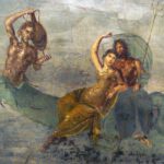 Poseidon en Amphitrite, muurschildering in Pompeii