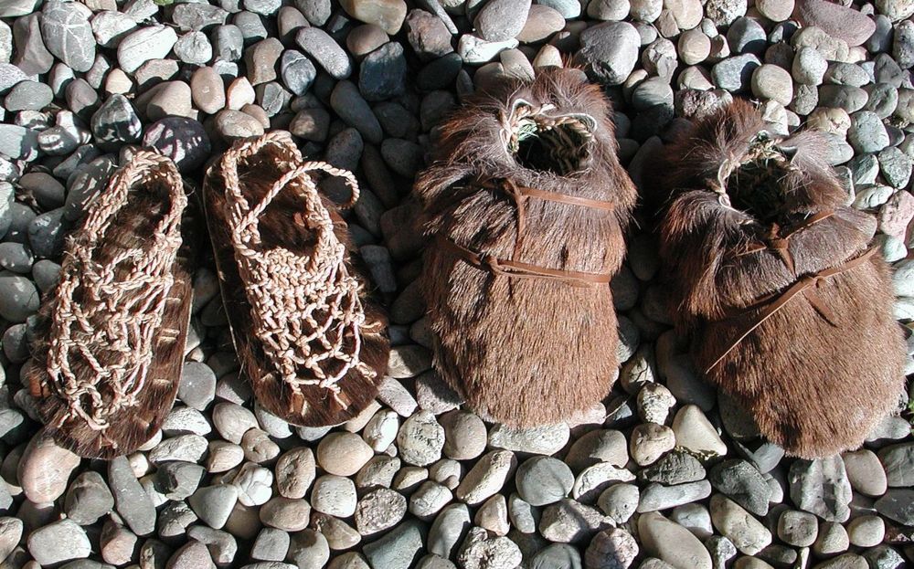 Replica van de schoenen van Ötzi