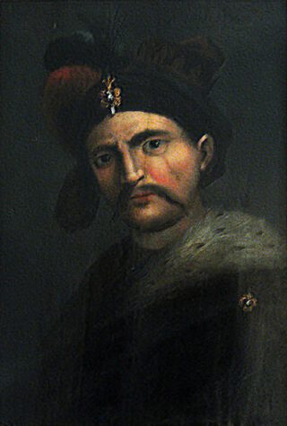 Portret van Sjah Abbas I van Iran