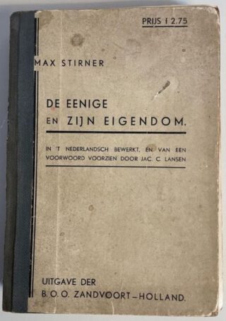 Nederlandse vertaling van Stirners hoofdwerk (1907)