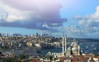 Zicht op Istanbul