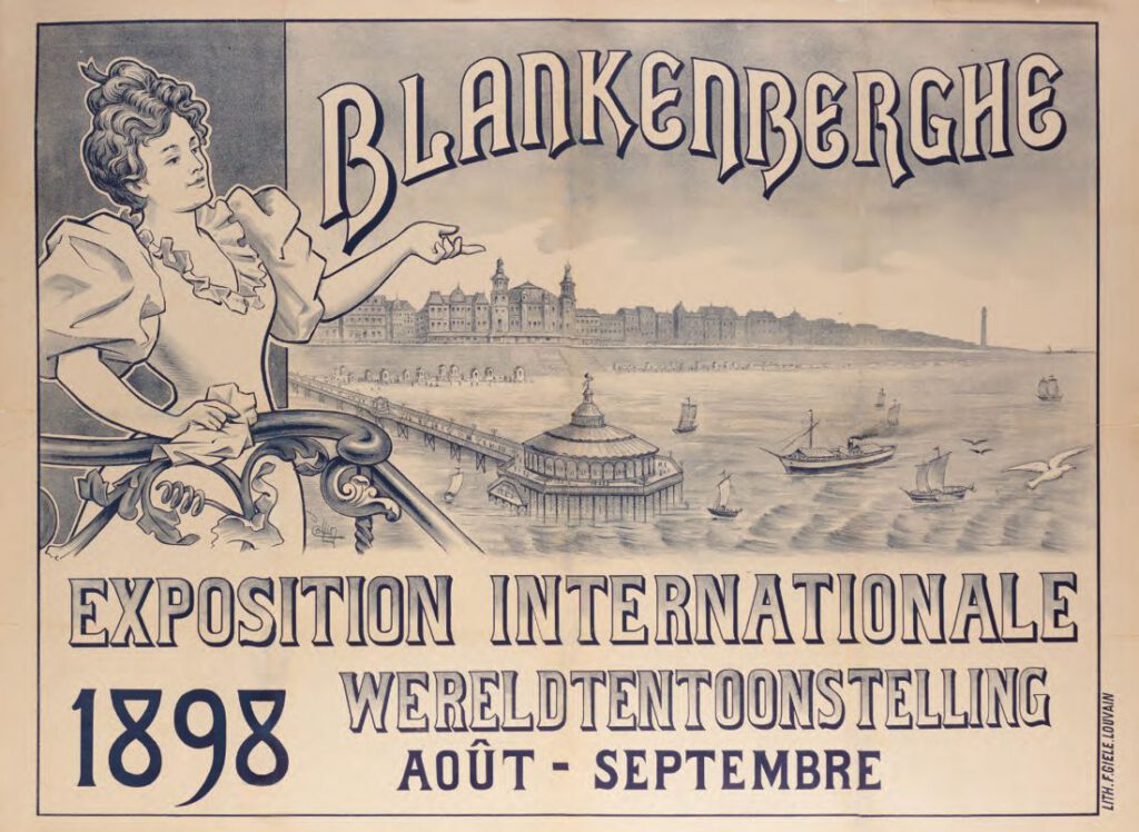 Affiche van J. Collin voor de Wereldtentoonstelling van 1898