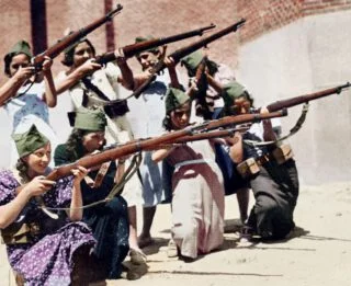 Milicianas tijdens de Spaanse burgeroorlog (1936-1939)