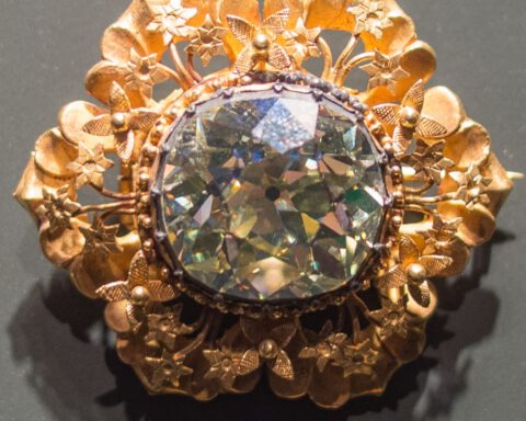 De Lombokdiamant, een 75 karaat diamant die onderdeel uitmaakt van de Lombokschat
