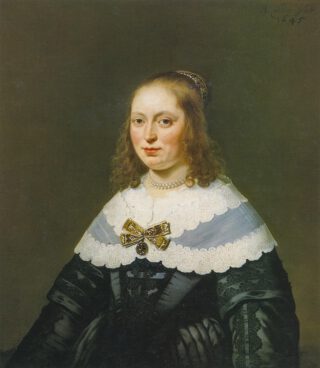 Portret van Sophia Trip, echtgenote van Johannes Coymans - Schilderij van Bartholomeus van der Helst (1645)