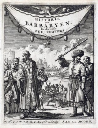 Een christelijke geestelijke onderhandelt over de vrijkoop van slaven, Jan Luyken, 1684