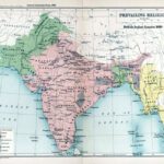 Kaart van Brits-Indië in 1909