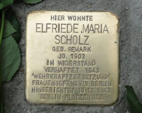 Stolpersteine voor Elfriede Scholz-Remarque in Dresden