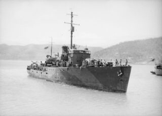 HMAS Armidale in 1942