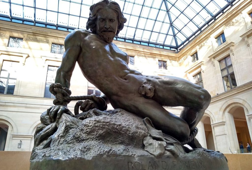Razende Roeland - Het sculptuur 'Roland Furieux' in het Louvre in Parijs