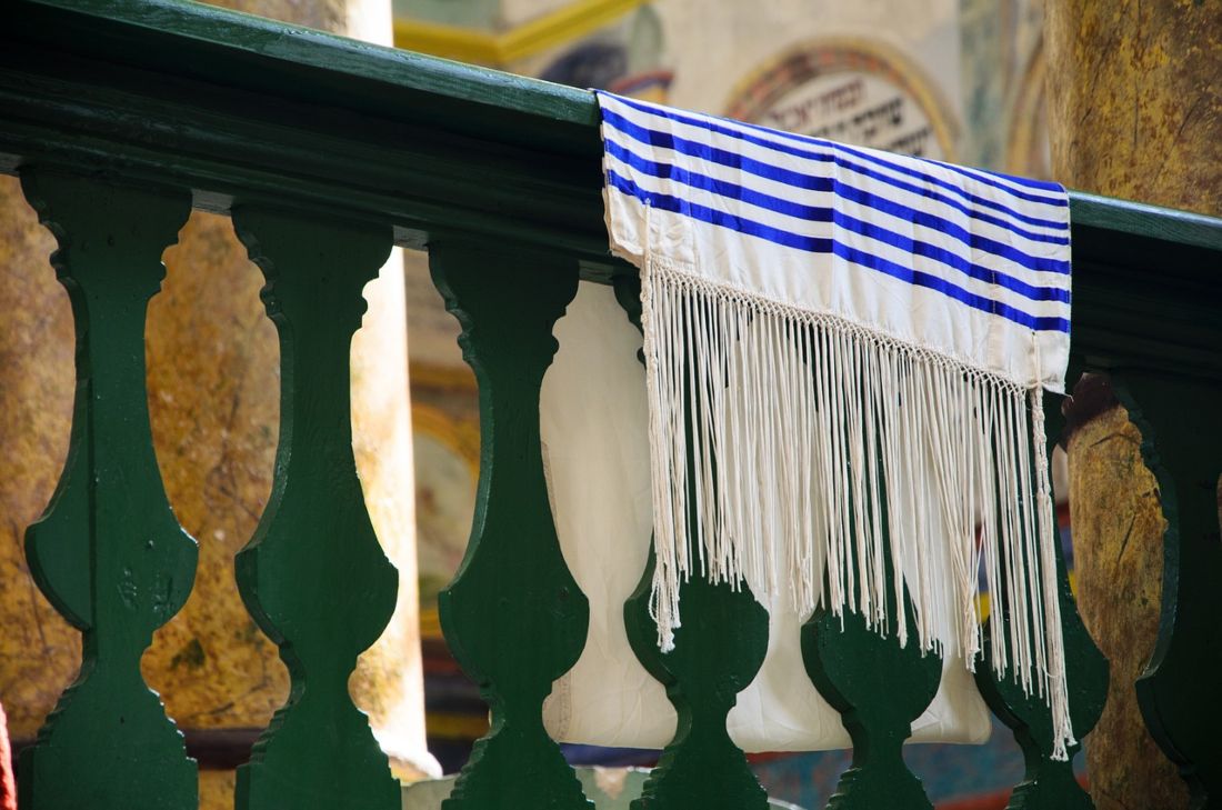 Een talliet, een joods gebedskleed