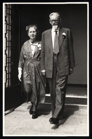 Sebald en Bartha Rutgers op 13 juli 1957 in Den Haag