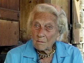 Ella Maillart in 1992, Chandolin