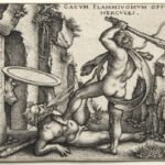 Herakles doodt de reus Cacus