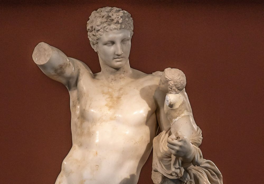 Hermes en het kind Dionysus - Praxiteles
