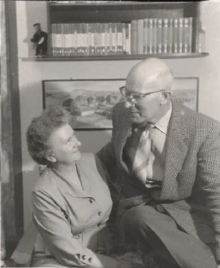 Burgemeester Correljé en zijn vrouw 