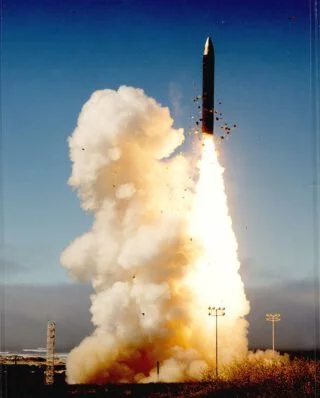 Lancering van een Amerikaanse intercontinentale raket