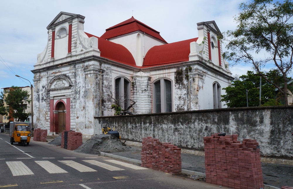 De Wolvendaalse kerk in Colombo doet nog steeds dienst.