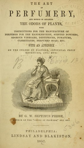 Een editie van The art of perfumery (1857)