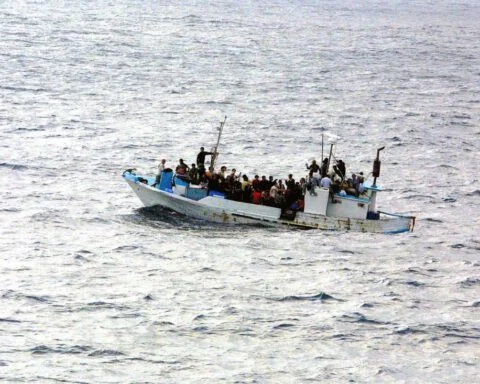 Boot met vluchtelingen
