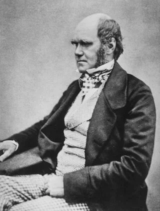 Charles Darwin in 1854, vijf jaar voor de publicatie van 'On the Origin of Species'