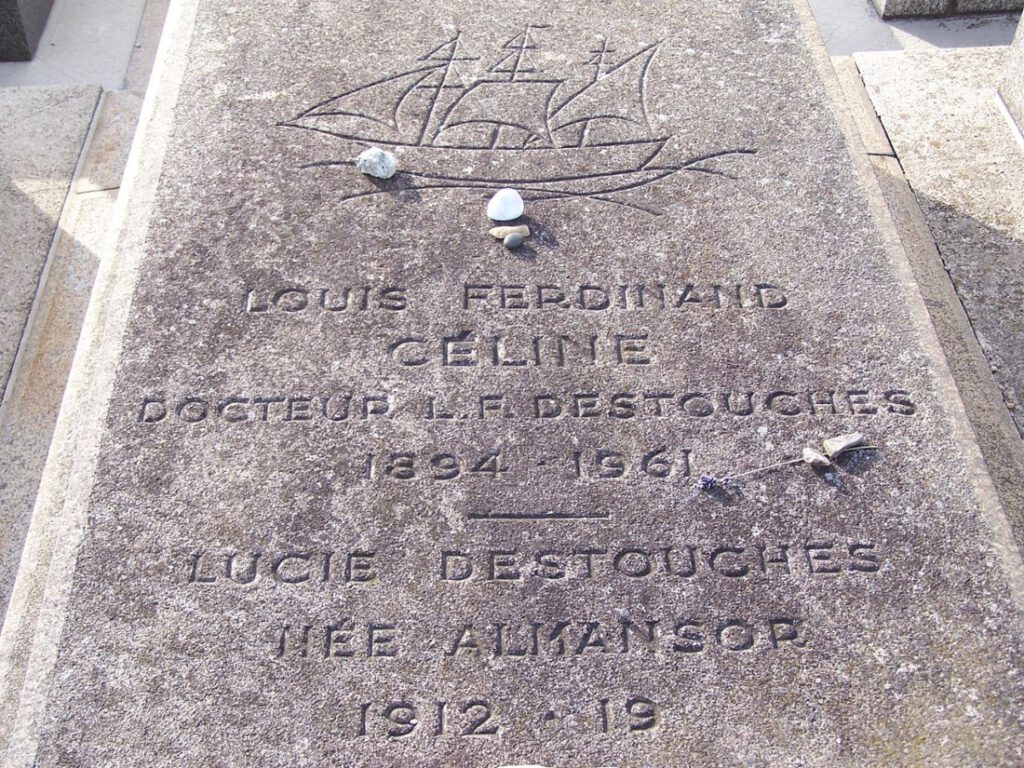 Graf van Louis-Ferdinand Céline en zijn vrouw in Meudon