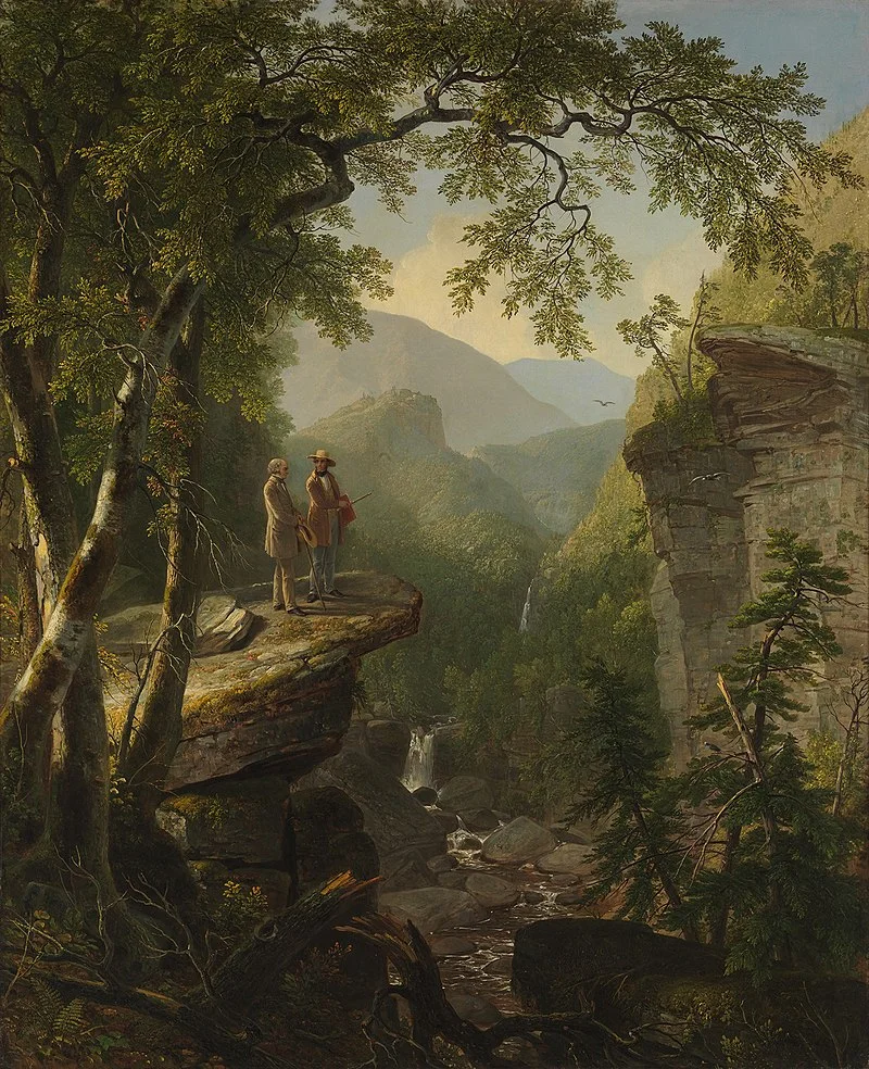 Kindred  Spirits, Asher Brown Durand, 1849. Crystal Bridges Museum of American Art, Bentonville, Verenigde Staten