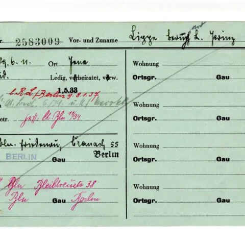 De NSDAP-lidmaatschapskaart van prins Bernhard