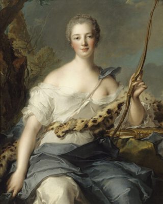 Madame de Pompadour als de godin Diana