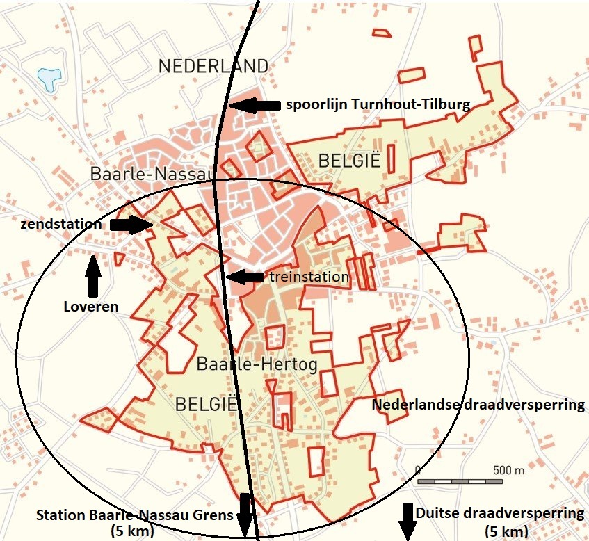 De ingewikkelde enclave-situatie van Baarle-Nassau/Hertog.
