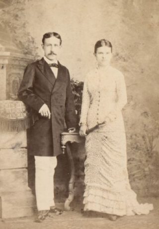 August Kessler en Margo Kessler-de Lange kort na hun huwelijk in april 1881.