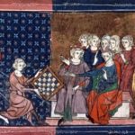 Het thema van het (magische) schaakbord komt ook in een sage van Lancelot voor.