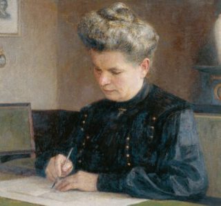 Margo Kessler-de Lange werd in 1909 geportretteerd door Jan Veth. ‘Als hoofdbezigheid ben ik steeds schrijvende,’ zou ze in 1920 noteren.
