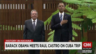 Barack Obama tijdens zijn bezoek aan Cuba, 2016