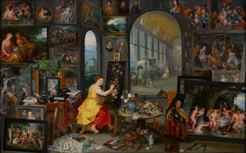 Allegorie op de schilderkunst - Jan Brueghel de Jonge, ca. 1625-1630
