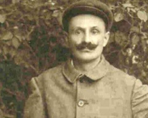 De soldaat die op het perron van station Lyon-Brotteaux werd aangetroffen, maar toen niet meer wist wie hij was. Deze foto werd gemaakt nadat hij in een psychiatrische kliniek was opgenomen.